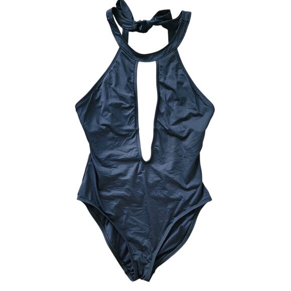 LA BLANCA One Piece‎ Swimsuit 10 Black Beach Vacation Resortwear Coastal Summer - Picture 1 of 3